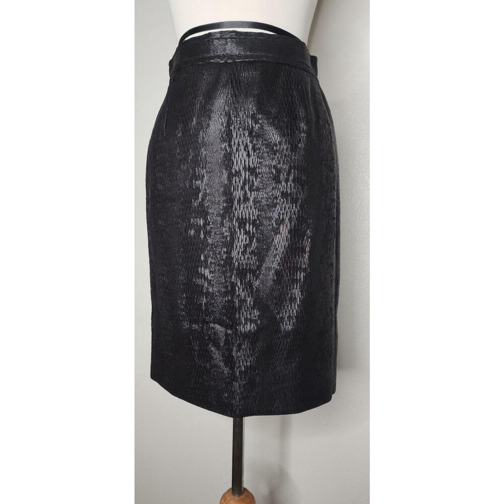 Vintage Christian Lacroix Paris Textured Pencil Skirt | Size FR 38  | 80s 90s